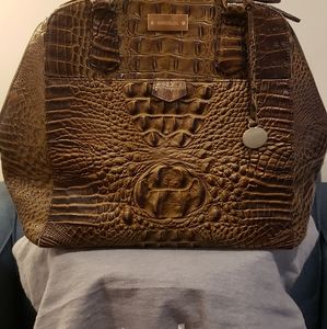 Brahmin "The Adele" Moss Green Satchel